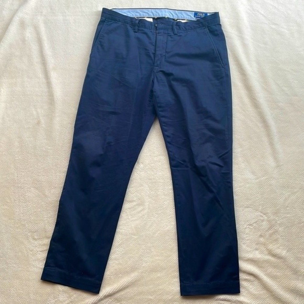 34/30 Polo Stretch Straight Fit Chino (Blue)